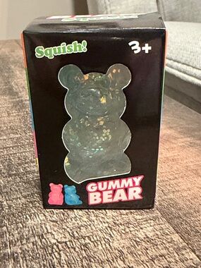 Gummy Bear Squishy Clear Iridescent Glittery